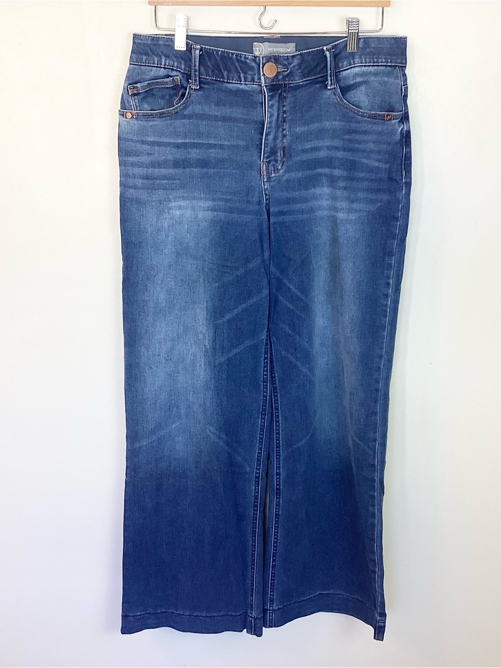 Wit & Wisdom Sam High Rise Wide Leg Jeans - Blue - 10 - Picture 2 of 8